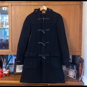 Women's Black Toggle Coat